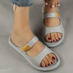 Women's Trendy Slides, Casual Open Toe Soft Sole Shoes, Lightweight Slip On Beach Slides - Image 4