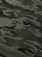 Men's Camo Loose Pullover Hooded Fleece Sweatshirt For Autumn And Winter - Image 9