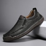 Men's Stitching Casual Loafers, Breathable Wear-resistant Anti-skid Slip On Shoes For Outdoor Walking Driving, Spring Summer And Autumn - Image 8