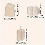 7pcs Large Capacity Travel Organizer Set, Nylon Packing Cubes With Storage Pouch For Clothes, Pants, Shoes, Socks - Vacation Style, Portable Luggage Bags - Image 15
