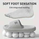 Simple Letter Design Slides, Casual Open Toe Soft Sole Shoes, Comfortable Indoor Home Bathroom Shower Slides - Image 16