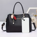 Classic Elegant Top Handle Handbag, All-Match Textured Shoulder Commuter Bag, Women's PU Leather Bag - Image 10