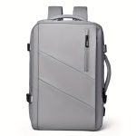 Men's Large Capacity Backpack, 39.62cm Laptop Backpack, Extendable Backpack For Travel, Business, School - Image 3