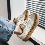 Men's Classic Striped Trendy Skateboard Shoes Lace Up Non Slip Low Top Comfy Sneakers For Outdoor Walking Jogging Campus Street Holiday All Seasons - Image 11