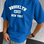 " Brooklyn " Stylish Print Summer & Spring Tee For Men, Casual Short Sleeve Fashion Style T-Shirt, Sporty New Arrival Novelty Top For Leisure - Image 8