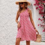 Floral Print One Shoulder Casual Mini Dress - Image 5