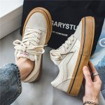 Men's Classic Trendy Skateboard Shoes Lace Up Low Top Non Slip For Outdoor Casual Activities Walking Hiking All Seasons - Image 3