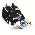 Kuromi Pattern Backpack, Kawaii Stylish School Bag, Women's Colorblock Rucksack, Large Capacity Foldable Outdoors Daypack - Image 6