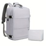Multifunctional Travel Backpack, Airline Approved Waterproof Casual Daypack, Carry On 39.62cm Laptop Schoolbag, Backpack With Chest Bag Or Small Bag - Image 4