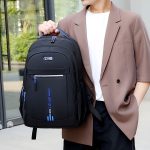 Men's 5 Layers & Water Bottle Straps Design Backpacks, Casual Durable Multi Functional Business Style Knapsacks For Men's Outdoor Activities - Image 13