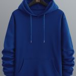 Men's Long Sleeve Solid Hoodies Street Casual Sports And Fashionable With Kangaroo Pocket Sweatshirt, Suitable For Outdoor Sports, For Autumn And Winter, Fashionable And Versatile - Image 7