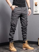 Men's Casual Tapered Multi Pocket Joggers, Chic Street Style Cargo Pants - Image 13