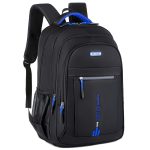 Men's 5 Layers & Water Bottle Straps Design Backpacks, Casual Durable Multi Functional Business Style Knapsacks For Men's Outdoor Activities - Image 2