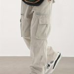 Men's Casual Drawstring Pants With Stylish Flap Pockets And Multi-Pocket Design, Comfortable And Fashionable – Perfect For Outdoor Activities, Relaxed Fit Style
