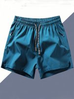 Men's Three-piece Set Of Solid Color Shorts With Drawstring And Pockets, Casual And Comfy Shorts For Summer Fitness And Outdoors Activities - Image 10