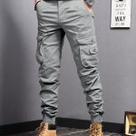 Men's Casual Tapered Multi Pocket Joggers, Chic Street Style Cargo Pants - Image 7
