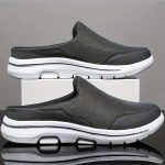Men's Slip-on Mules Half Sneakers, Casual Walking Shoes Outdoor, Backless Sneakers, Open Back Shoes - Image 6