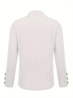 Solid Open Front Blazer, Casual Long Sleeve Button Blazer For Office & Work, Women's Clothing - Image 17
