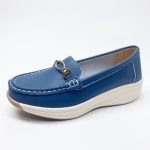 Women's Casual Loafers, Metallic Buckle Decor Slip On Shoes, Casual Comfortable Soft Sole Walking Shoes - Image 5