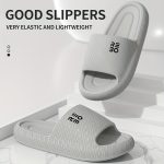 Simple Letter Design Slides, Casual Open Toe Soft Sole Shoes, Comfortable Indoor Home Bathroom Shower Slides - Image 15