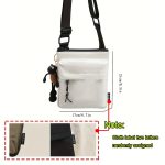 Casual Trendy Versatile Square Sling Bag For Men And Women, Simple Shoulder Bag For Outdoors - Image 10