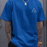 Geometric Graphic Print Men's Creative Top, Casual Short Sleeve Crew Neck T-shirt, Men's Clothing For Summer Outdoor - Image 6