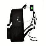 1pc Luminous Backpack, Men's Fashion Trendy Backpack, Large Capacity Lightweight Oxford Simple Cartoon Backpack - Image 11