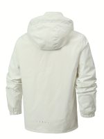 Men's Lightweight Waterproof Rain Jacket, Hooded Shell Outdoor Raincoat Hiking Windbreaker Jacket Coat - Image 10