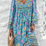 Bohemia Print Holiday Style Midi Dress
