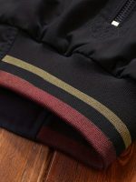 Men's Sports Jacket Coat Lapel Zipper Pockets Windproof Ribbed Cuff Coat For Daily Wear - Image 8