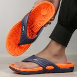 Men Acupressure Massage Reflexology Flip Flops Shock Absorption Lightweight Non Slip Thong Sandals For Indoor Outdoor Beach Summer - Image 6
