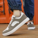 Men's Old School Style Colour Block Skateboard Shoes, Comfy Non Slip Lace Up Breathable Sneakers For Men's Outdoor Activities - Image 10
