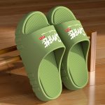 Letter Print EVA Pillow Slides, Lightweight Soft Sole Comfort Home Shower Slides, Non-slip Beach Slides - Image 2