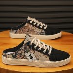 Men's Trendy Hollow Out Breathable Mule Shoes, Comfy Non Slip Casual Lace Up Durable Shoes, Men's Footwear - Image 11