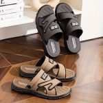 Men's Alphabet Design Casual Dual-Purpose Sandals Slippers, Non-Slip Beach Shoes For Summer Outdoor - Image 5