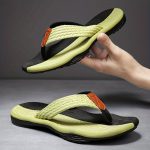 Men's Trendy Outdoor Beach Slip On Strap Flip Flops, Casual Outdoor Slippers With Assorted Colors - Image 3