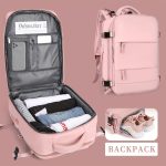 Travel Laptop Backpack, Large Capacity Bag, Unisex Design, Airline Approved, With USB Charging Port And Spacious Compartments - Image 2