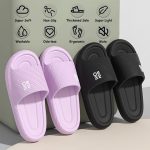 Women's Letter Design Slides, Casual Open Toe Soft Sole Shoes, Comfortable Slip On Slides - Image 9