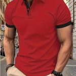 Breathable Regular Fit Golf Shirt, Men's Casual V-Neck T-Shirt Short Sleeve For Summer, Men's Clothing - Image 2