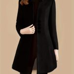 Single Breasted Solid Coat, Elegant Long Sleeve Versatile Outerwear, Women's Clothing - Image 4