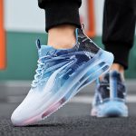 Men's Trendy Street Style Running Shoes With Shock Absorbing, Comfy Non Slip Lace Up Durable Sneakers For Men's Outdoor Activities - Image 6