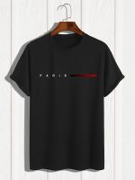 Creative Letter Print, Men's Graphic Design Crew Neck T-shirt, Casual Comfy Tees For Summer, Men's Clothing Tops For Daily Gym Workout Running - Image 7
