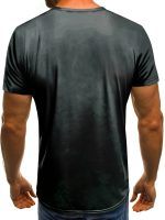 Cross Print, Men's Graphic Design Crew Neck Active T-shirt, Casual Comfy Tees Tshirts For Summer, Men's Clothing Tops For Daily Gym Workout Running, Men's Clothing - Image 4