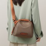 Color Contrast Shell Waist Bag, Casual Oxford Cloth Crossbody Bag, Lightweight Chest Bag For Women - Image 3