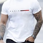 Creative Letter Print, Men's Graphic Design Crew Neck T-shirt, Casual Comfy Tees For Summer, Men's Clothing Tops For Daily Gym Workout Running - Image 5