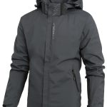 Men's Lightweight Waterproof Rain Jacket, Hooded Shell Outdoor Raincoat Hiking Windbreaker Jacket Coat - Image 7