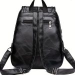 Women's Bag, New Soft PU Leather Student Bag, Lady Travel Backpack (Zipper Direction Assorted Varieties) - Image 8