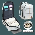 Multifunctional Travel Backpack, Airline-approved Laptop Schoolbag, Outdoor Sports Daypack With Shoes Compartment - Image 14