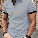 Breathable Regular Fit Golf Shirt, Men's Casual V-Neck T-Shirt Short Sleeve For Summer, Men's Clothing - Image 20