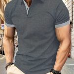 Breathable Regular Fit Golf Shirt, Men's Casual V-Neck T-Shirt Short Sleeve For Summer, Men's Clothing - Image 13